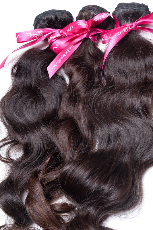 Celebuton Glow 100% Raw Indian Wavy Closure